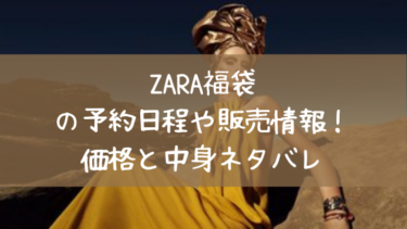 ZARA2023福袋販売の最新情報！価格と中身ネタバレ