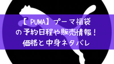 PUMA(プーマ)2023福袋の発売日と再販情報！価格や中身ネタバレ